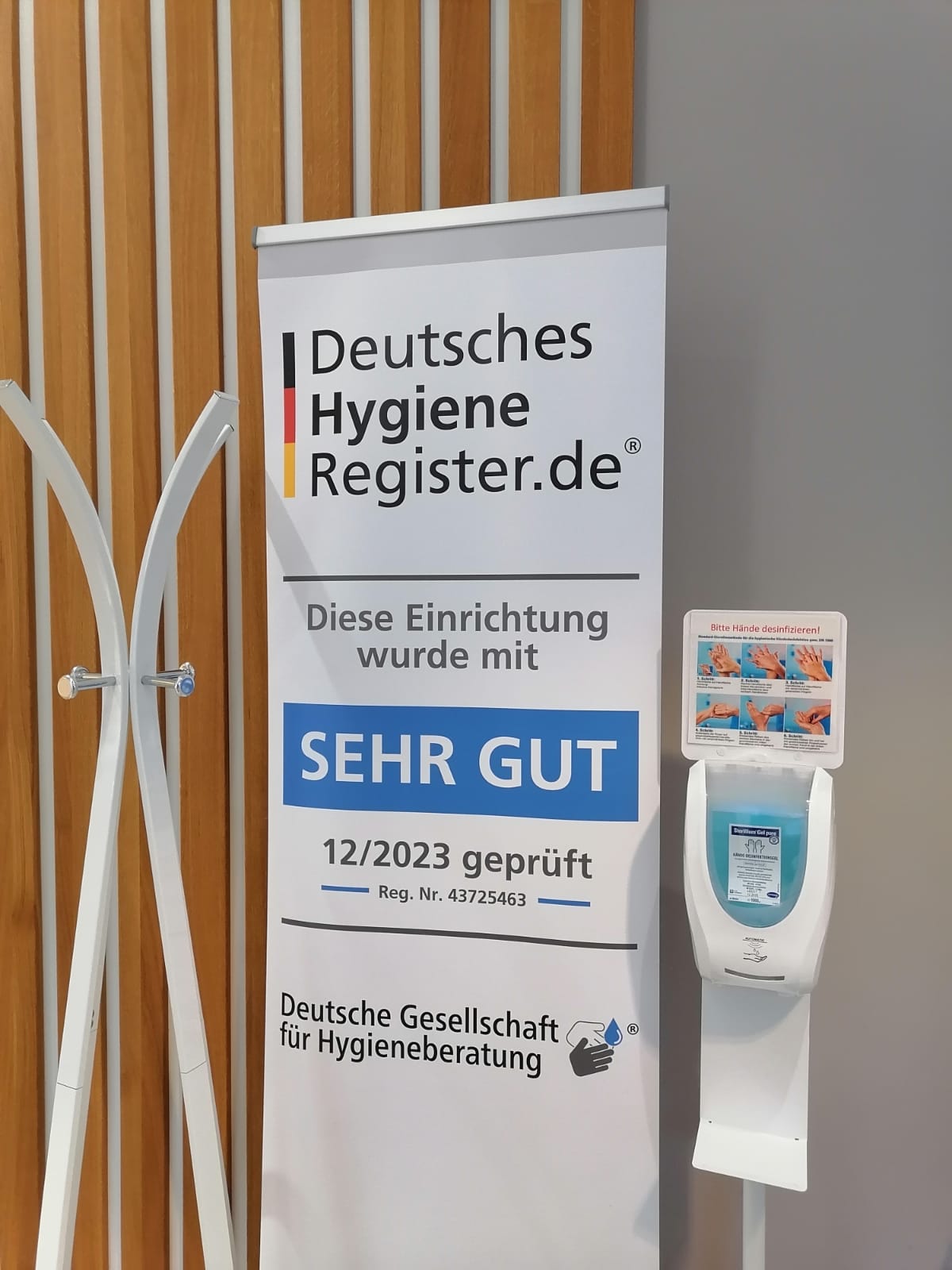 Auszeichnung sehr gut deutsches Hygieneregister